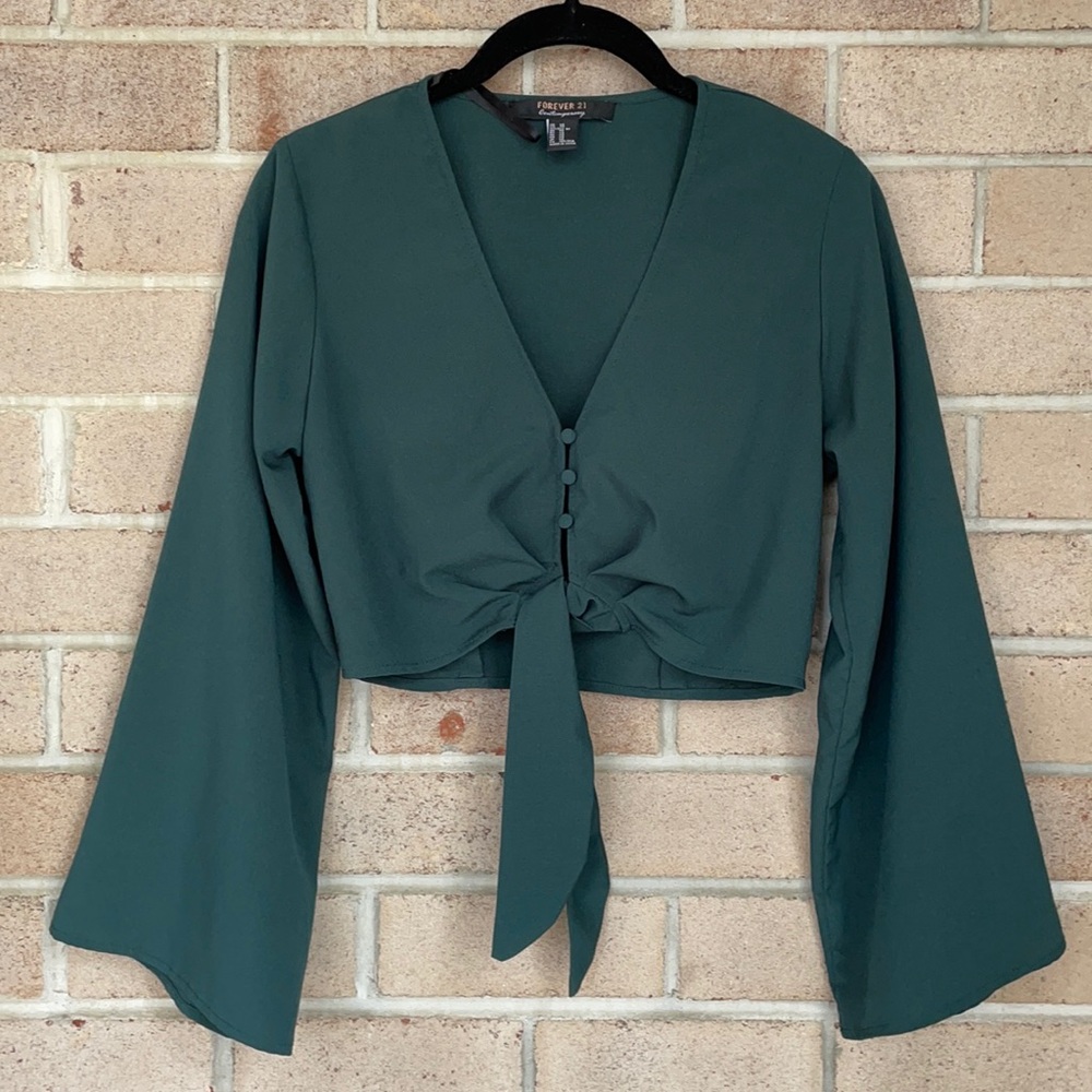 Forever 21 Teal Crop Top